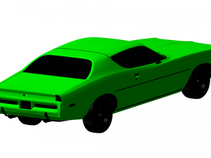 dodge charger 1972 Modelo 3D