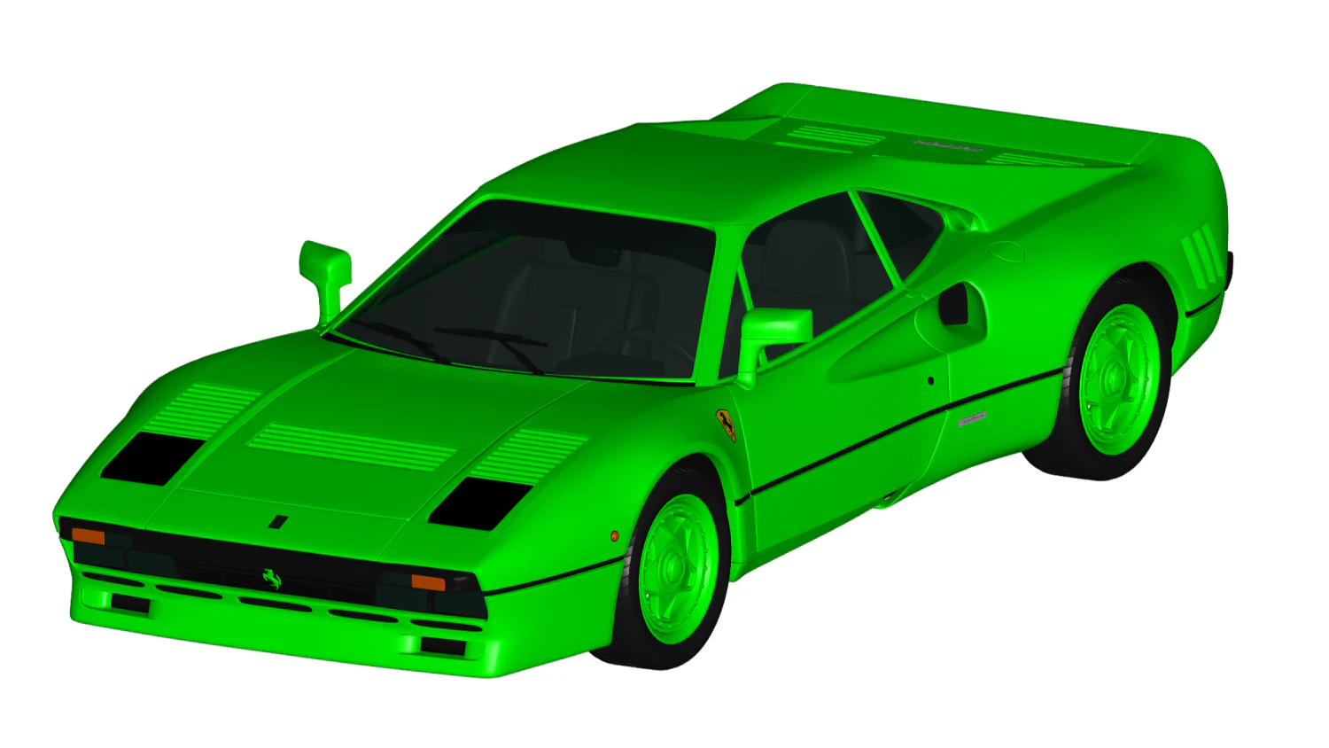 ferrari 288 gto 1984 3D Model .c4d .max .obj .3ds .fbx .stl .blend 