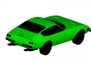 ferrari 365 daytona 1972 3D Model