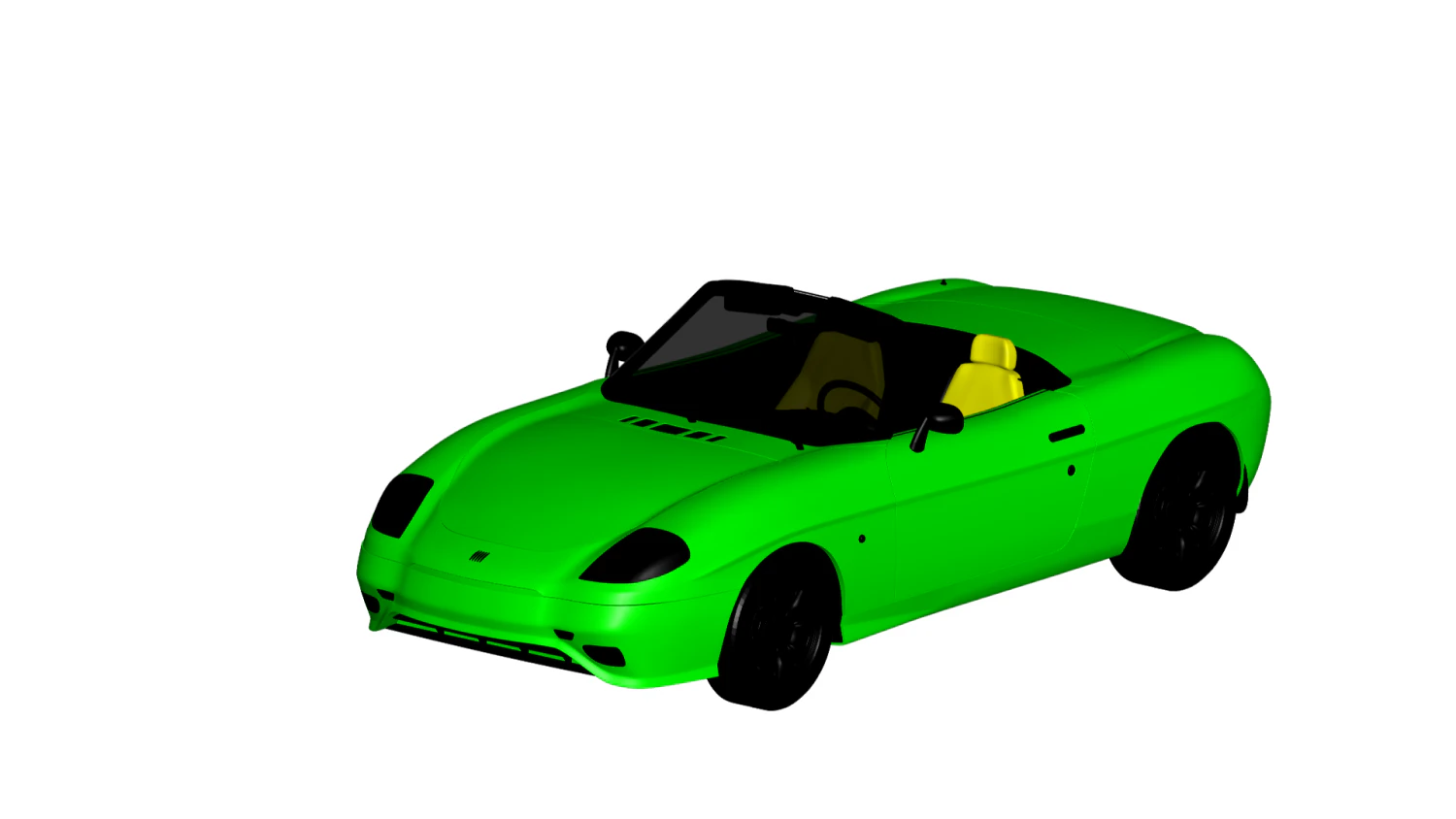 fiat barchetta1995 3D Model .c4d .max .obj .3ds .fbx .stl .blend