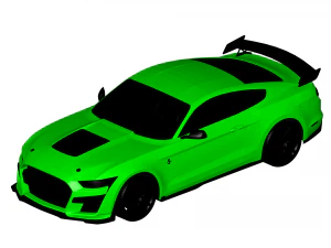 mustang shelby gt500 2020 Modello 3D
