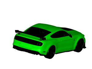 mustang shelby gt500 2020 3D Model