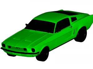 mustang gt 1967 Modello 3D