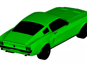 mustang gt 1967 3D Model