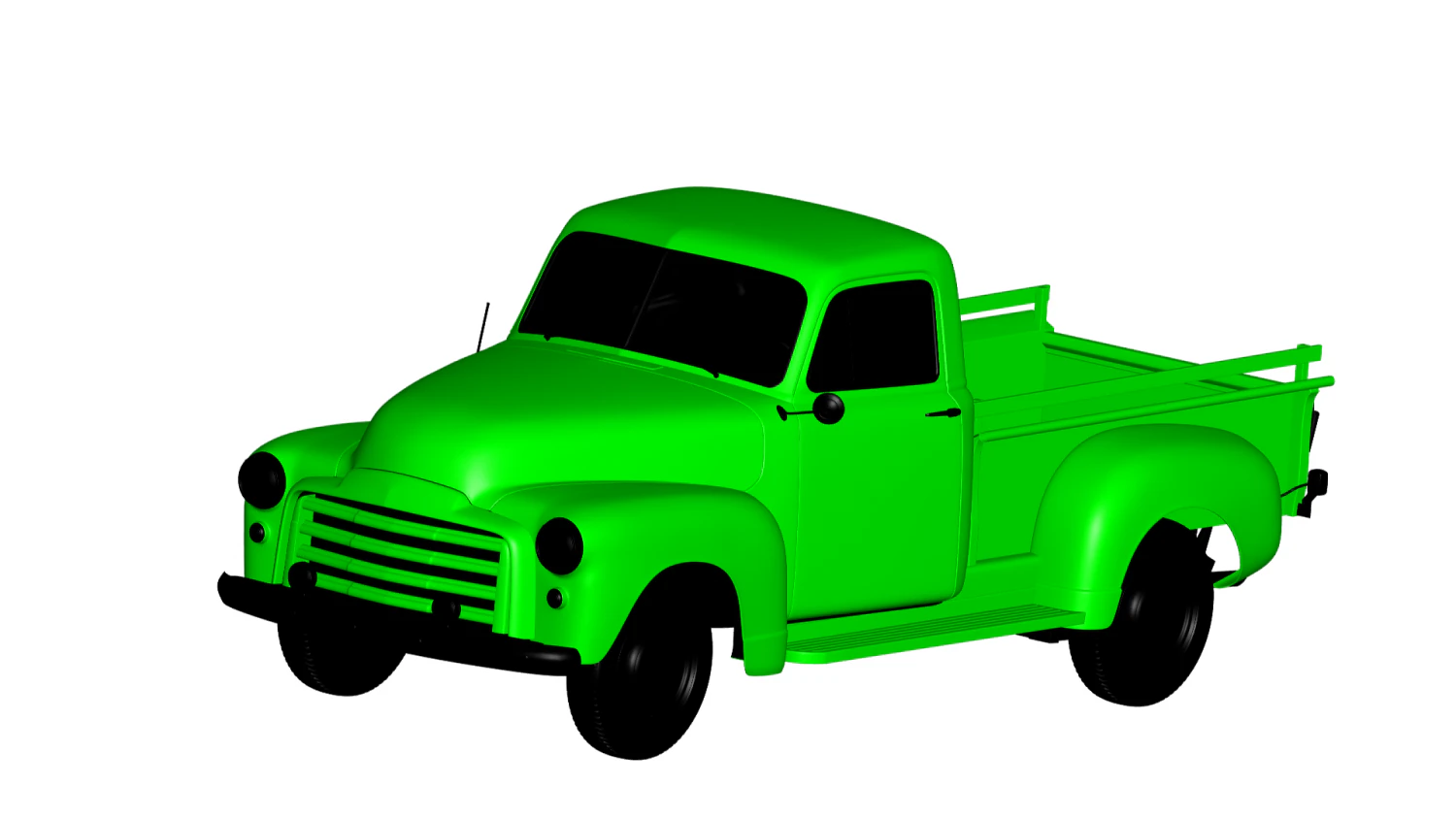 gmc 9300 pickup 1952 3D Model .c4d .max .obj .3ds .fbx .stl .blend 