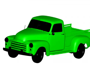 gmc 9300 пікап 1952 року 3D Модель