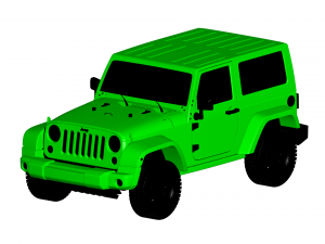 jeep wrangler 2012 Modello 3D