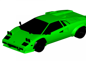lambo countach 1985 3D Model