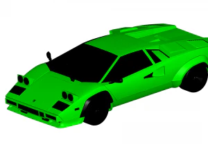 Lambo Countach 1985 Modello 3D