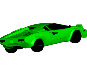 lambo countach 1985 3D Model