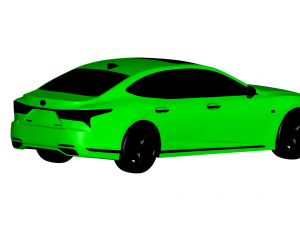 lexus ls 2018 3D 模型