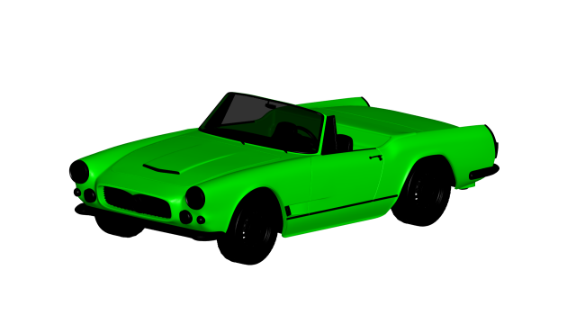 maserati 1959 3D Model .c4d .max .obj .3ds .fbx .stl .blend 