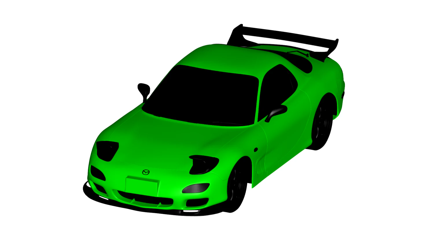 mazda rx7 1999 3D Model .c4d .max .obj .3ds .fbx .stl .blend 