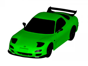mazda rx7 1999 Modello 3D