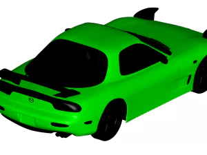 mazda rx7 1999 3D Model