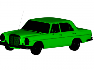 mercedes benz 1972 Modelo 3D