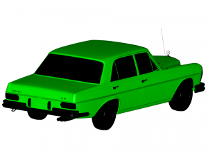 mercedes benz 1972 3D 모델
