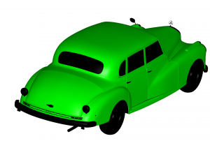 mercedes benz 1951 3D Model