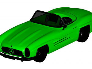 mercedes benz 300 sl 1957 Modello 3D
