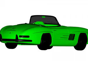 mercedes benz 300 sl 1957 3D Model