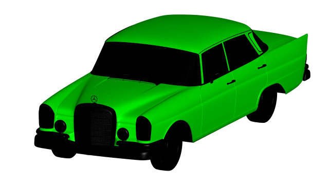 mercedes benz 300se 1965 3D 모델 .c4d .max .obj .3ds .fbx .stl .blend 