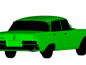 mercedes benz 300se 1965 3D 모델