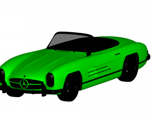 mercedes benz 300sl 1957 Modello 3D