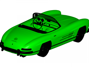 mercedes benz 300sl 1957 3D Модель