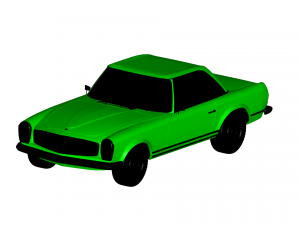 mercedes benz sl 1963 3D Model