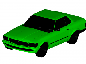mercedes benz sl coupe 1972 3D Model