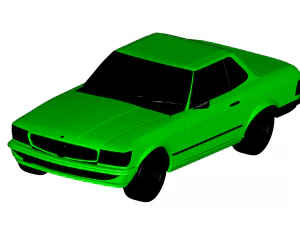 mercedes benz sl coup&eacute; 1972 Modello 3D