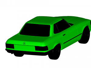 mercedes benz sl coupe 1972 3D Model