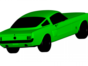 mustang 1965 Model 3D