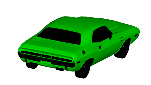 dodge challenger 1970 3D Model .c4d .max .obj .3ds .fbx .stl .blend 