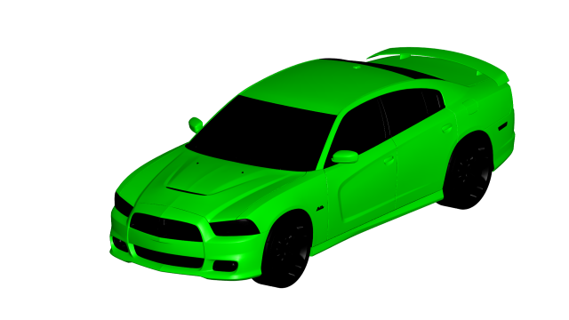 dodge charger srt8 2012 3D 模型 .c4d .max .obj .3ds .fbx .stl .blend 