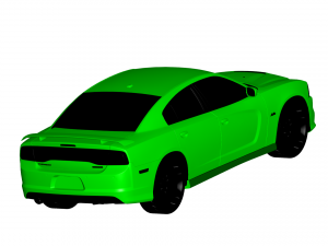 dodge charger srt8 2012 3D 模型