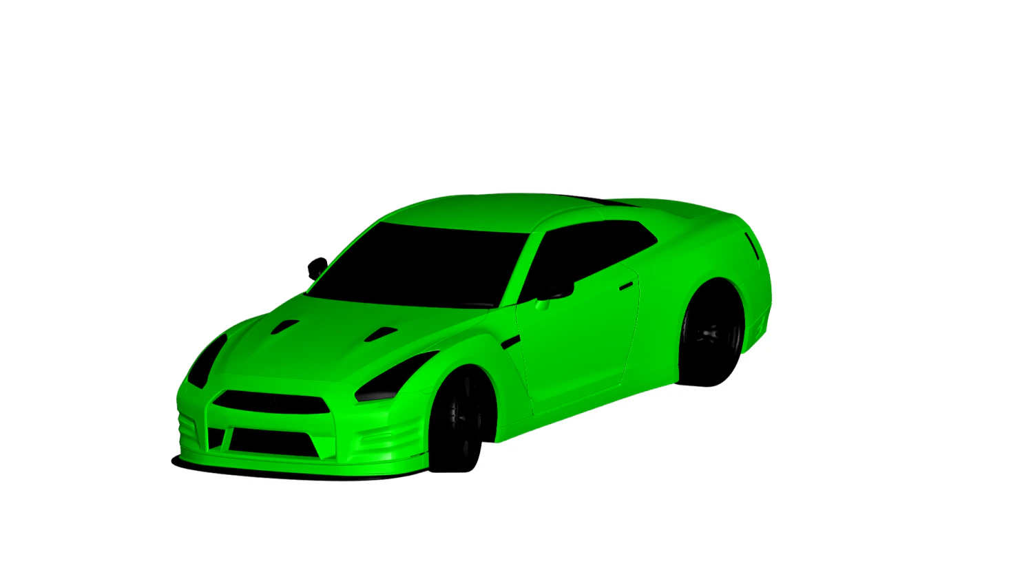 nissan gt-r 2012 3D Model .c4d .max .obj .3ds .fbx .stl .blend 