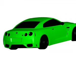 nissan gt-r 2012 3D Model