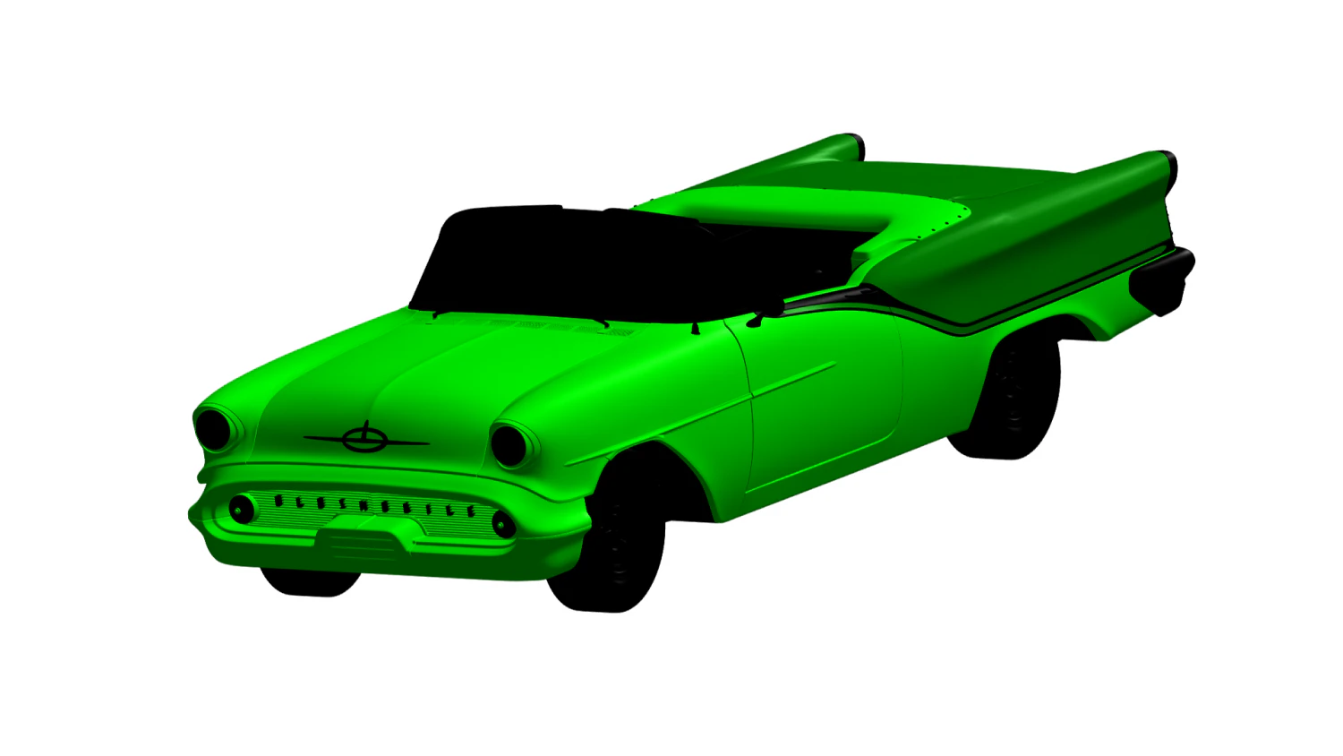 oldsmobile starfire 1957 3D Model .c4d .max .obj .3ds .fbx .stl .blend 