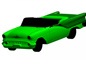 oldsmobile starfire 1957 Modello 3D