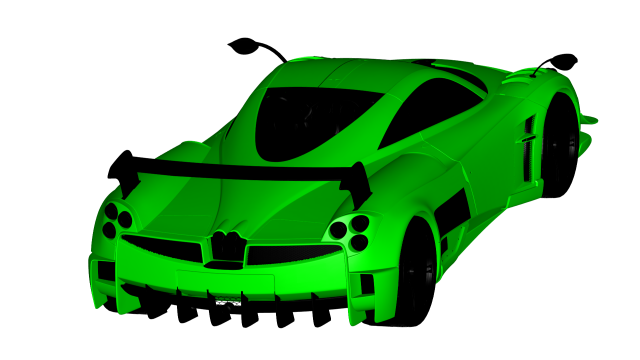 pagani huayra bc 3D 模型 .c4d .max .obj .3ds .fbx .stl .blend 