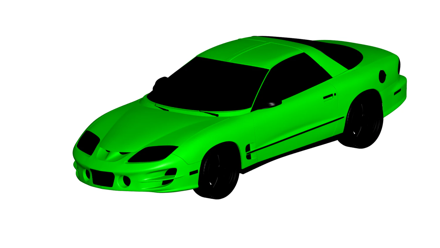 pontiac firebird 1998 3D Model .c4d .max .obj .3ds .fbx .stl .blend 