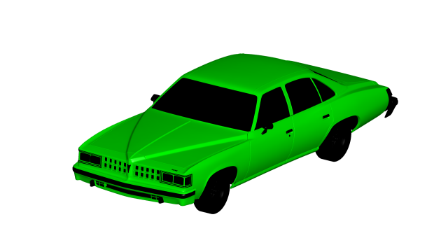 pontiac grand lemans 1976 3D Модель .c4d .max .obj .3ds .fbx .stl .blend 