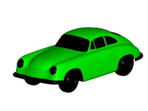 porsche 1948 Modelo 3D