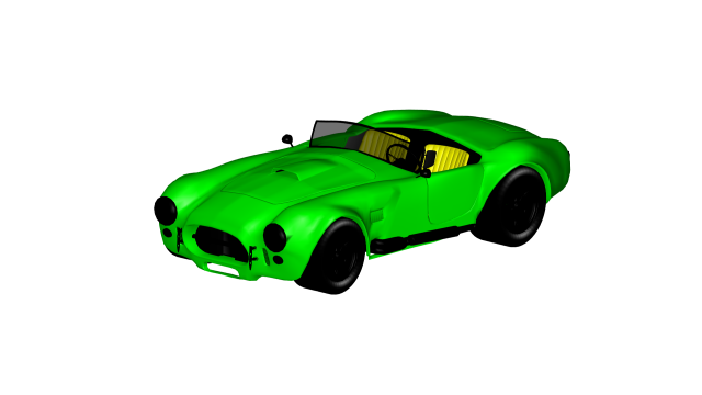 shelby cobra Model 3D .c4d .max .obj .3ds .fbx .stl .blend 