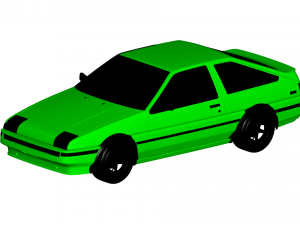 toyota levin 1983 3D-Modell