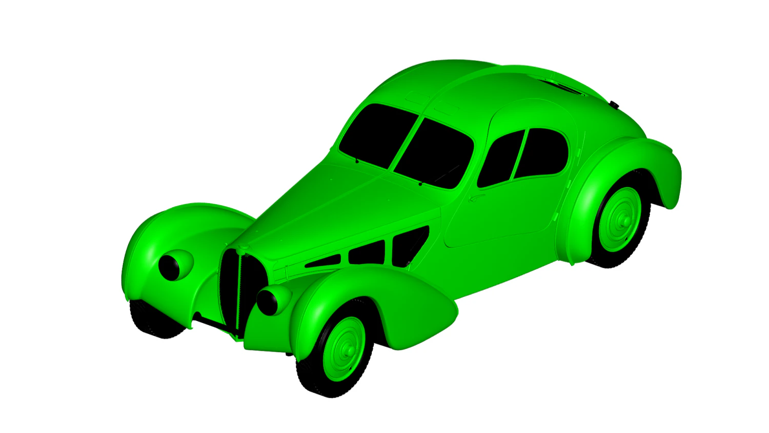 bugatti atlantic 3D Model .c4d .max .obj .3ds .fbx .stl .blend 