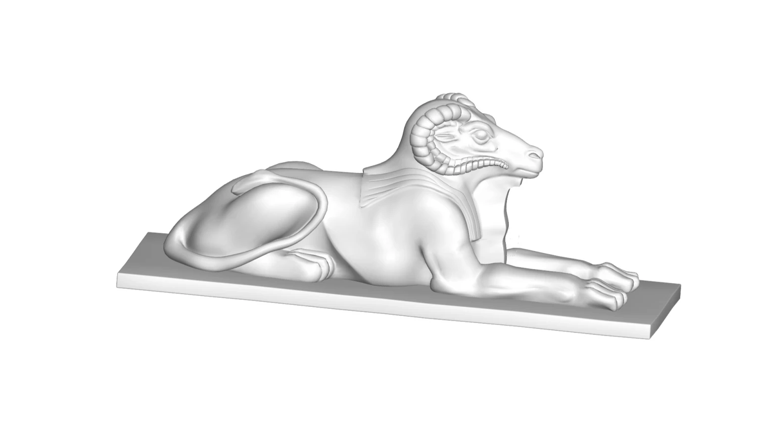 egypt sculpture 3D Model .c4d .max .obj .3ds .fbx .stl .blend