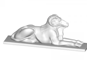 scultura egiziana Modello 3D