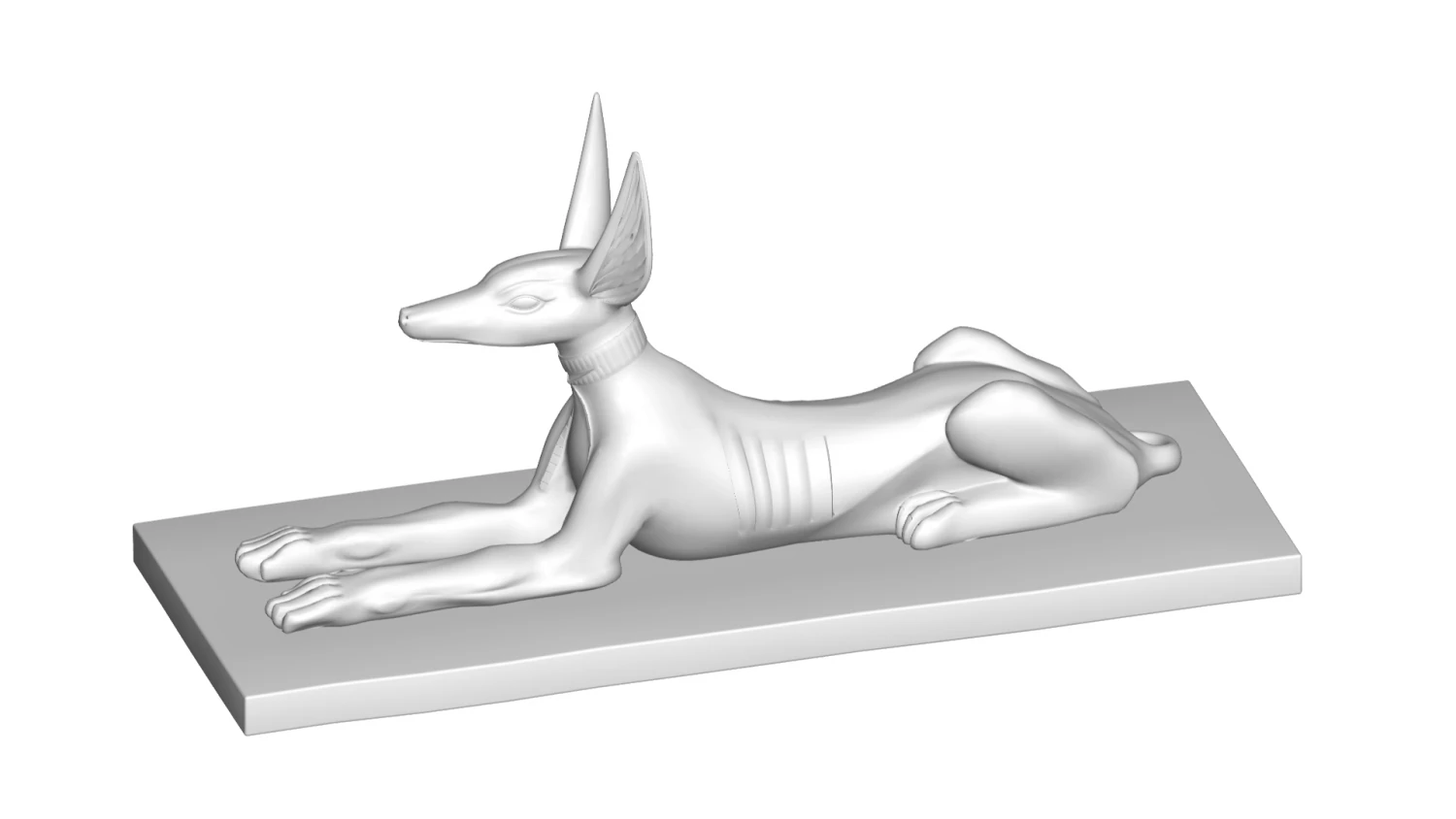 egypt sculpture 3D Model .c4d .max .obj .3ds .fbx .stl .blend 